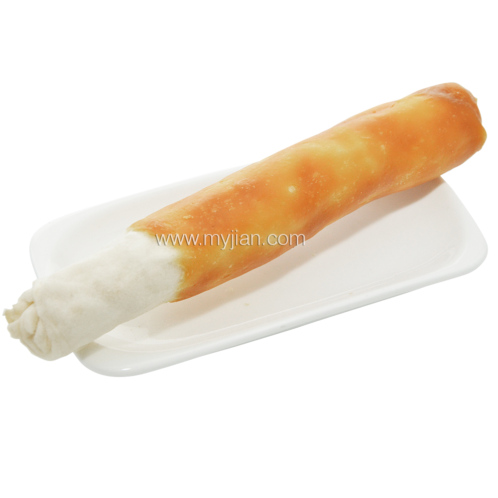 Chicken Warp Bleached Rawhide Stick 12cm