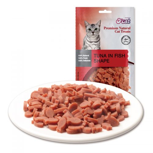 Cat snacks of tuna in fish shape original fish meat high quality natural cat treat wholesale organic cat dry food